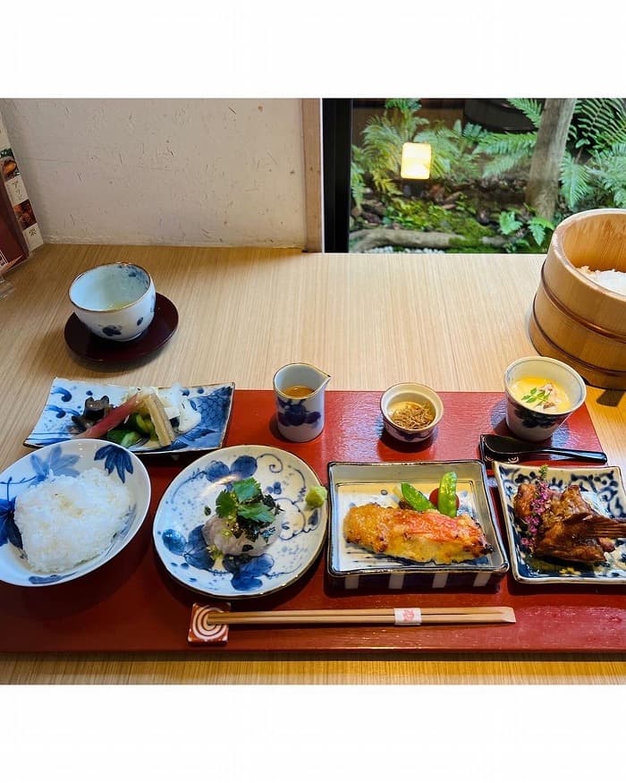 京都嵐山の鯛茶漬け