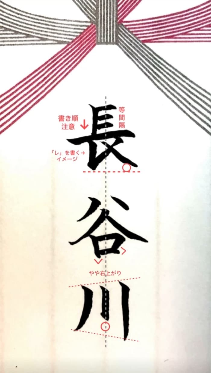 【硬筆・ペン習字】「長谷川」（筆ペン）の書き方と練習のコツ・見本＆お手本（ボールペン字/書道）