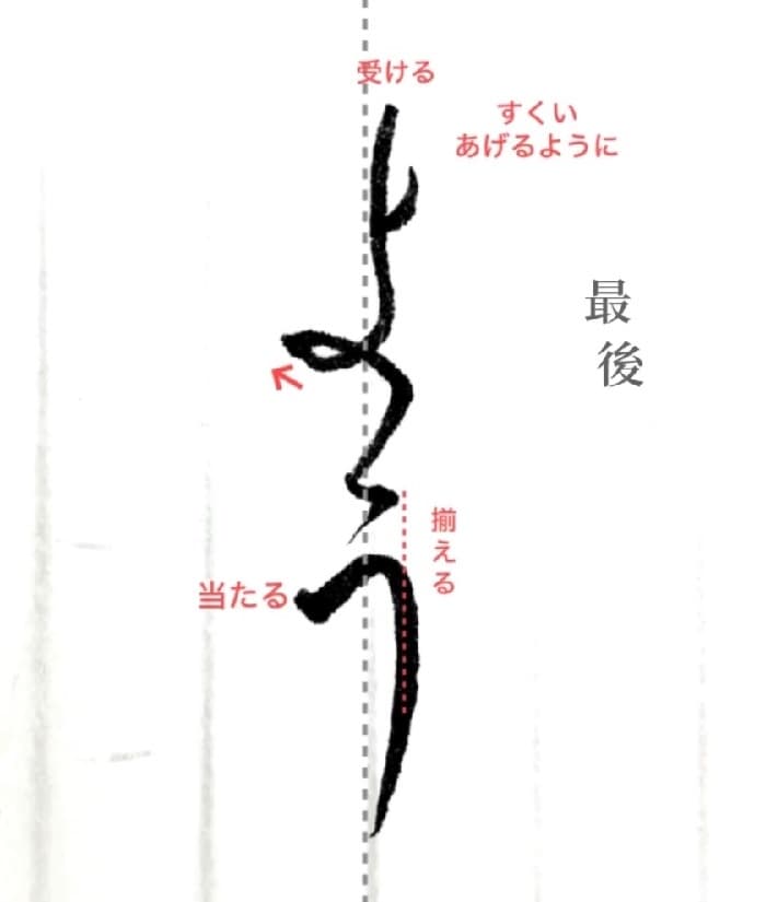 【硬筆・ペン習字】「よう」（筆ペン）の書き方と練習のコツ・見本＆お手本（ボールペン字/書道）